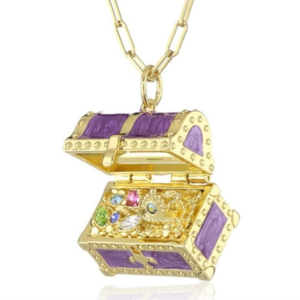 Little Mermaid Treasure Chest Necklace